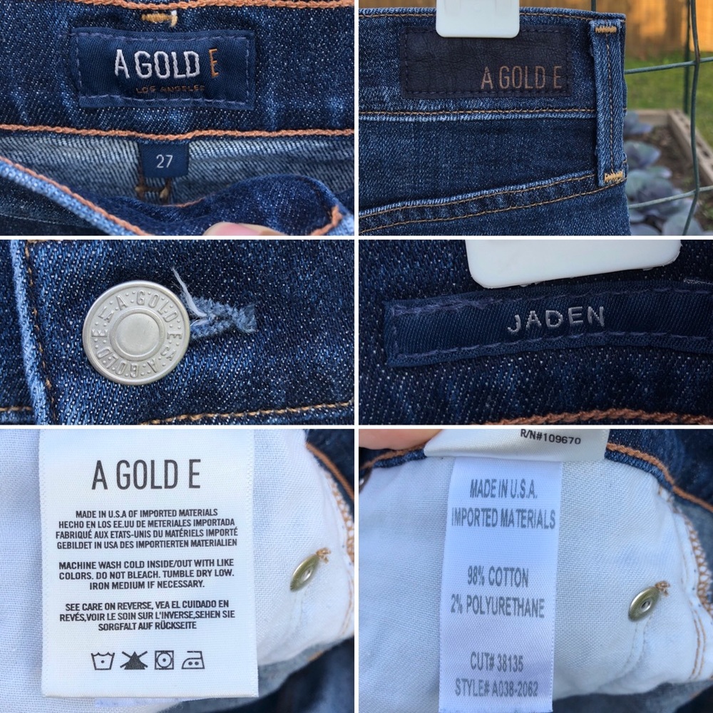 -SOLD- AGOLDE Jaden Shorts High Rise Denim - Picture 8 of 8
